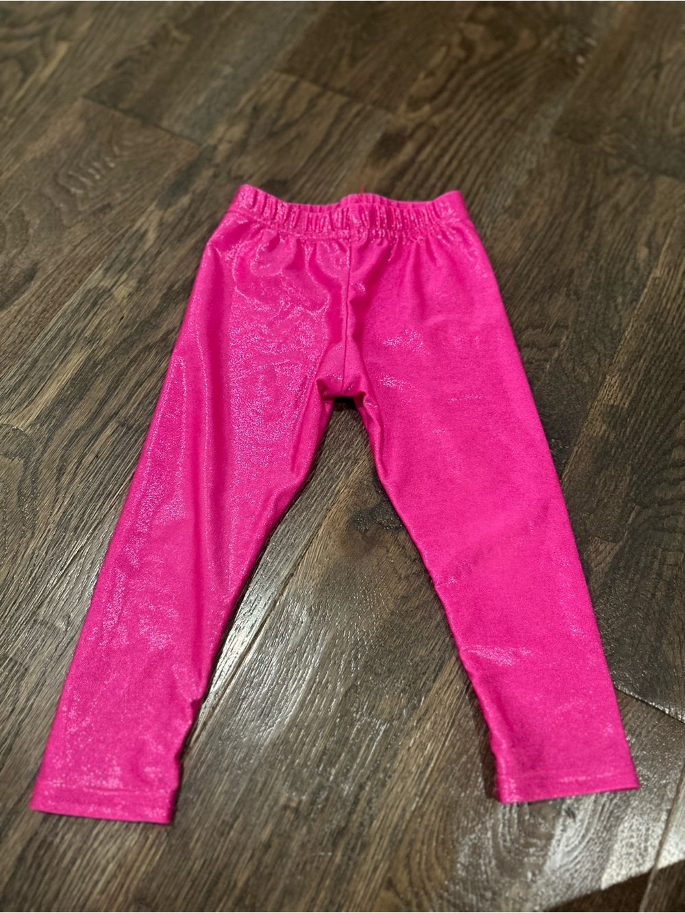 Boutique Toddler Girls Shiny Hot Pink Leggings Size 18-24 months EUC condition